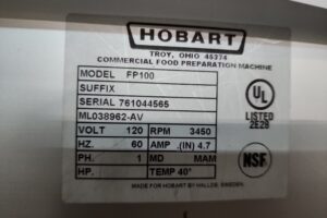 4173 Hobart FP100-1 food processor (7)