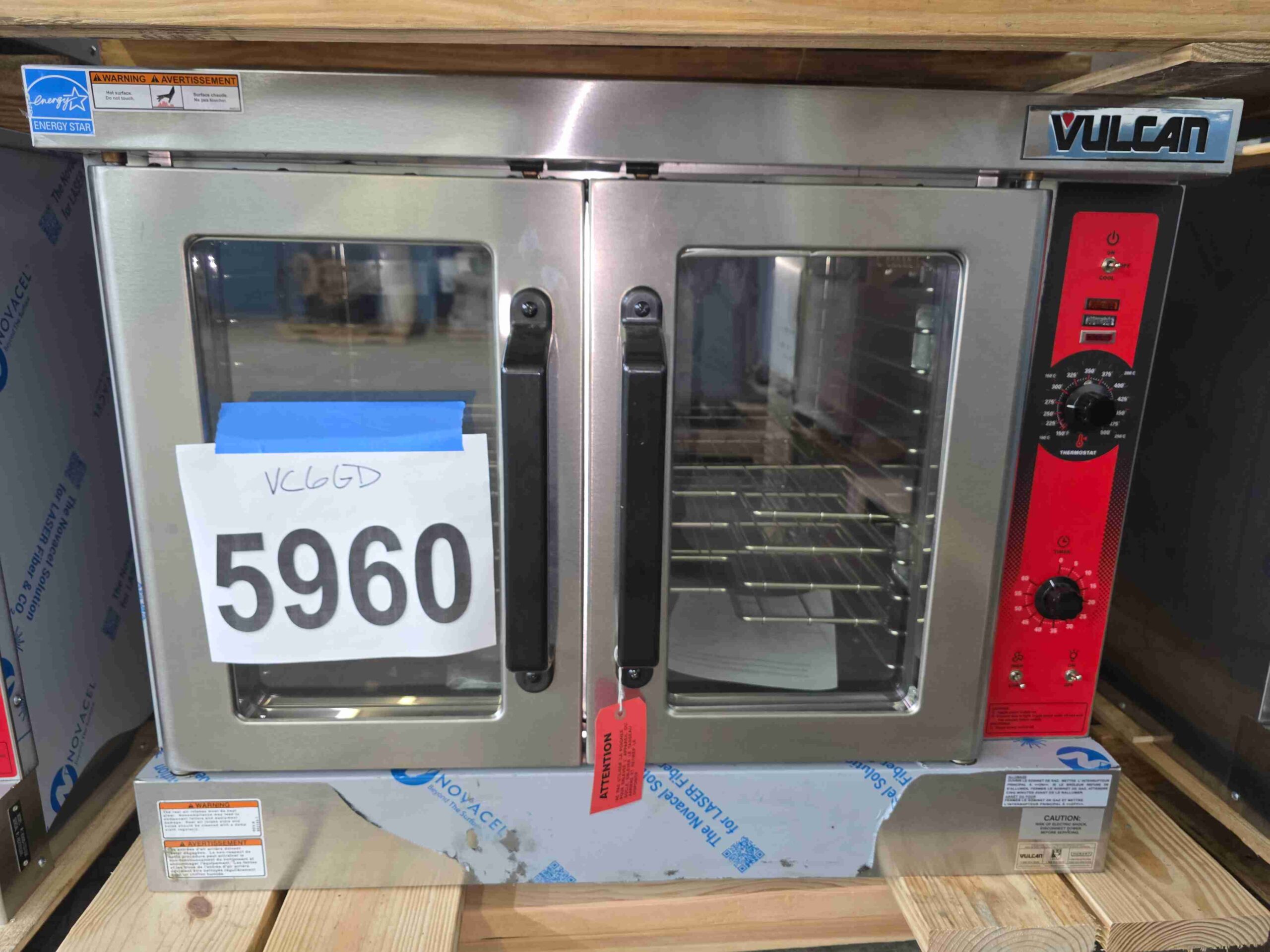 5960 Vulcan VC6GD Bakers depth convection gas oven (2)